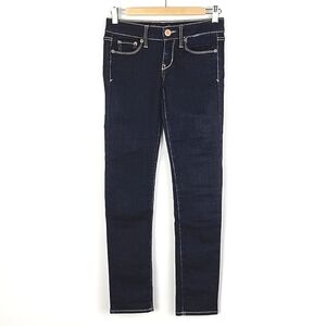 American Eagle Women's Denim Stretch Skinny Dark Blue Jeans  Size 2 Short